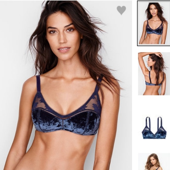 blue bralette lace